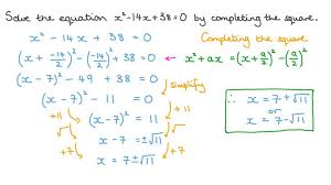 Lesson Solving Quadratics Completing