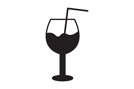 Juice Glass With Straw Icon Graphic By