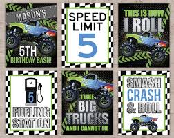 Monster Truck Party Printables