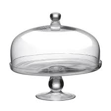 Glass Pedestal Cake Stand With Glass