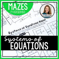 Systems Of Equations Mazes All Things