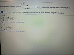 Solved 913 Dx Use The Given Formulas To