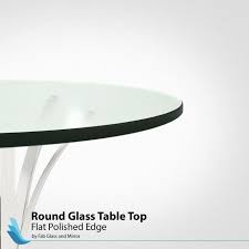 20 Inch Round Flat Polished Tempered Glass