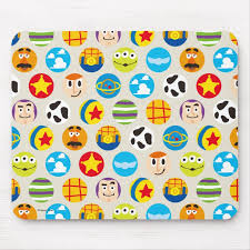 Toy Story Toy Icon Pattern Mouse Pad