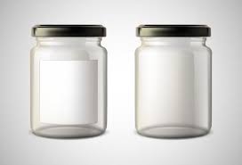 3d Realistic Vector Icon Glass Jar