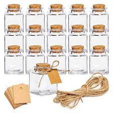 15 Pack Small Glass Bottles With Cork