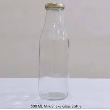 500ml Milk Glass Bottle With Lug Cap At