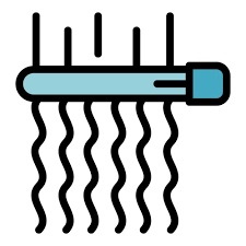 Hair Lady Icon Outline Hair Lady Vector