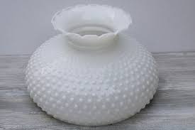 Vintage Hobnail Milk Glass Shade