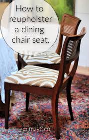 How To Reupholster A Dining Chair Seat