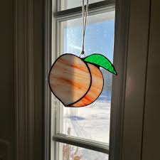 Peach Stained Glass Icon