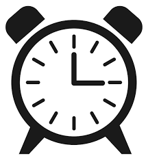 Alarm Clock Icon Time Black Symbol