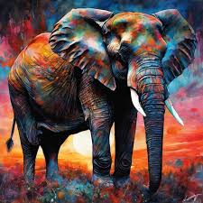 Colorful Elephant Painting Playground