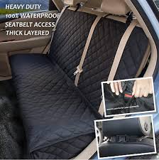 Hd Quilted Pet Dog Rear Car Seat Cover