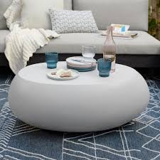 Pebble Indoor Outdoor Oval Coffee Table
