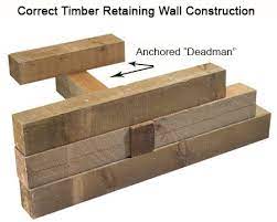 Timber Wall With Deadman Anchors Diy