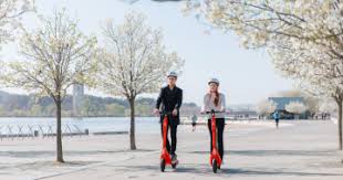 shared seated e scooters have arrived