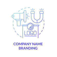 Branding Blue Gradient Concept Icon