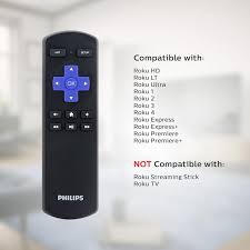 Philips Roku Replacement Remote Black Srp6120r 27