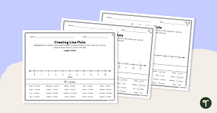 Diffeiated Line Plot Worksheet