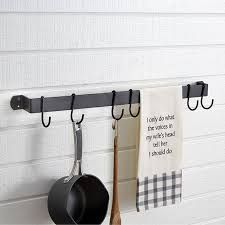 6 Hook Wall Mount Mug And Pot Rack