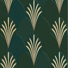 Gold Seamless Pattern In Art Deco Style