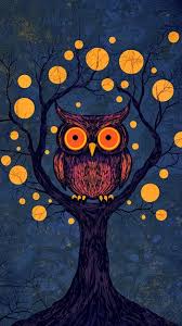Bright Orange Eyes And A Night Sky