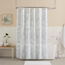 White Botanical Shower Curtain