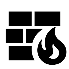 Wall Fire Icon Material Design