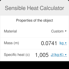 Sensible Heat Calculator