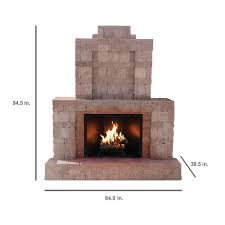 Outdoor Stone Fireplace In Greystone