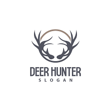 Deer Logo Deer Hunter Vector Forest