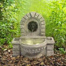 Outdoor Lion Head Wall Fountain With