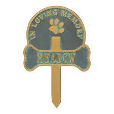 Personalized Dog Memorial Yard Plaque