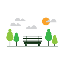 Garden Park Minimalist With Chair And