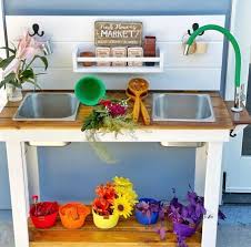 Green Water Faucet Kit For Mud Kitchen