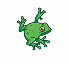 Cute Frog Stick On Wall Cartoon Animal
