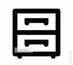 Filing Cabinet Icon Vector Free