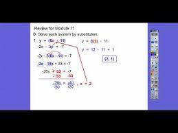 Review Of Module 11 Solving Systems