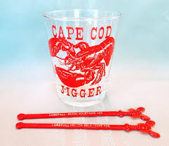 Cape Cod Lobster 13 Oz Jigger Glass 4 5