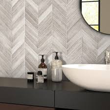 Sunwings Gray 7 In X 8 In Honed Natural Stone Marble Chevron Marble Look Floor And Wall Tile 4 63 Sq Ft Carton Chevm Gry 10