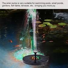 Solar Powered Fountain Pump Led Light