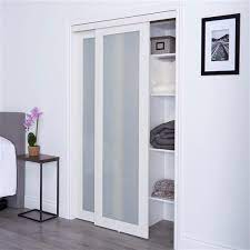 Frosted Glass Sliding Closet Door