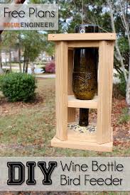 Wine Bottle Bird Feeder Free Diy