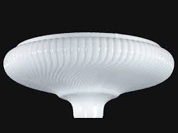 White Swirl Glass Lamp Shade