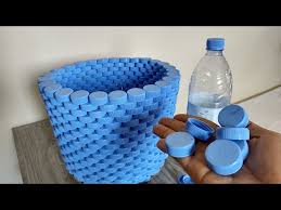 Laundry Basket From Plastic Bottle Cap