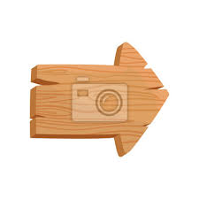 Flat Vector Icon Of Brown Wooden Board
