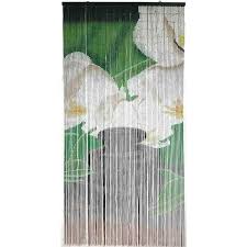 Orchid Beaded Bamboo Curtain Door 90
