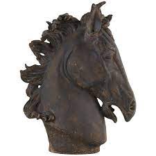 Polystone Horse Head Bust