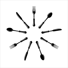 Knife Fork Spoon Silhouette Png And
